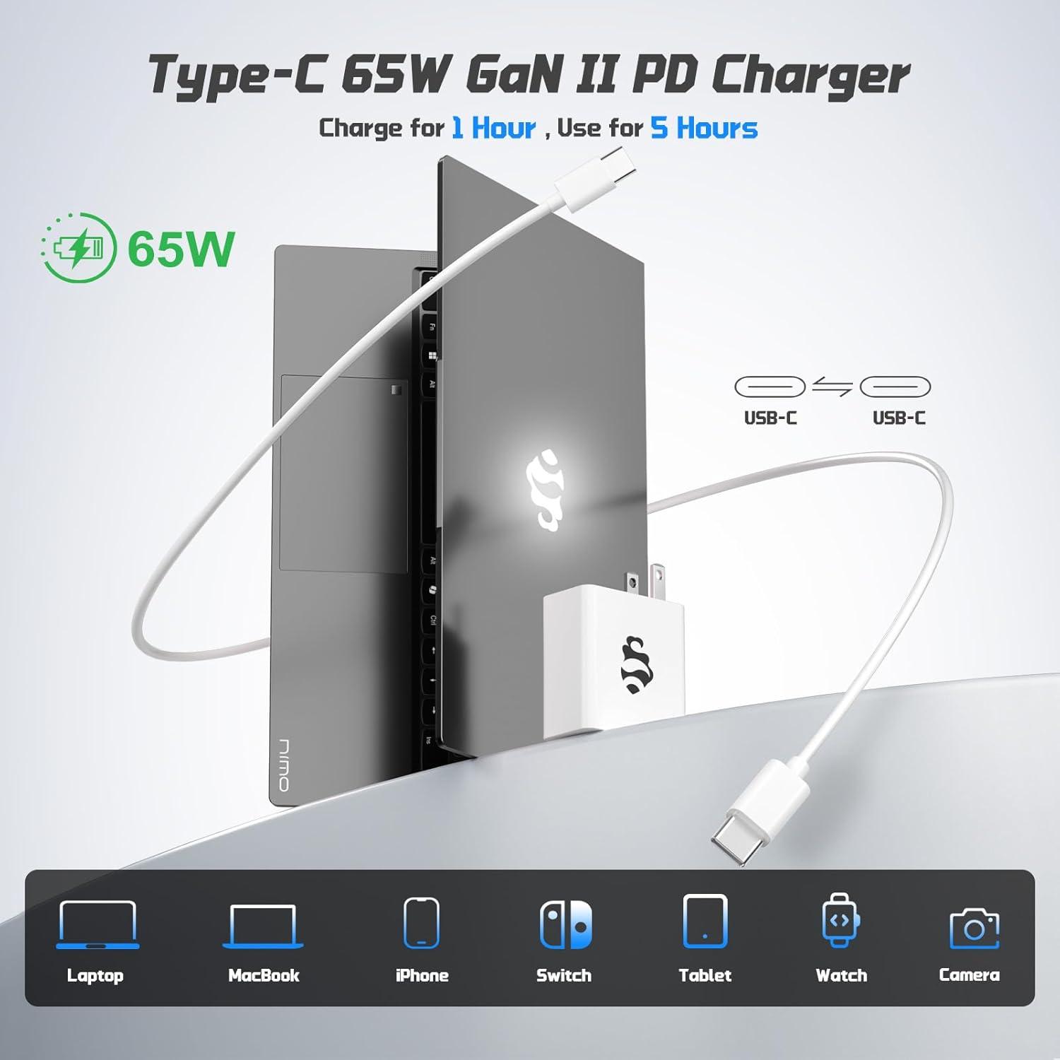 imageNIMO 156quot FHD IPS StudentLaptopComputer  16GB RAM 512GB SSD 4 Cores 13th Gen Intel N150Beat to i31115G4 Up to 36GHz 65W GaN TypeC Fingerprint Backlit Keyboard WiFi 6 BT52 NumpadGray