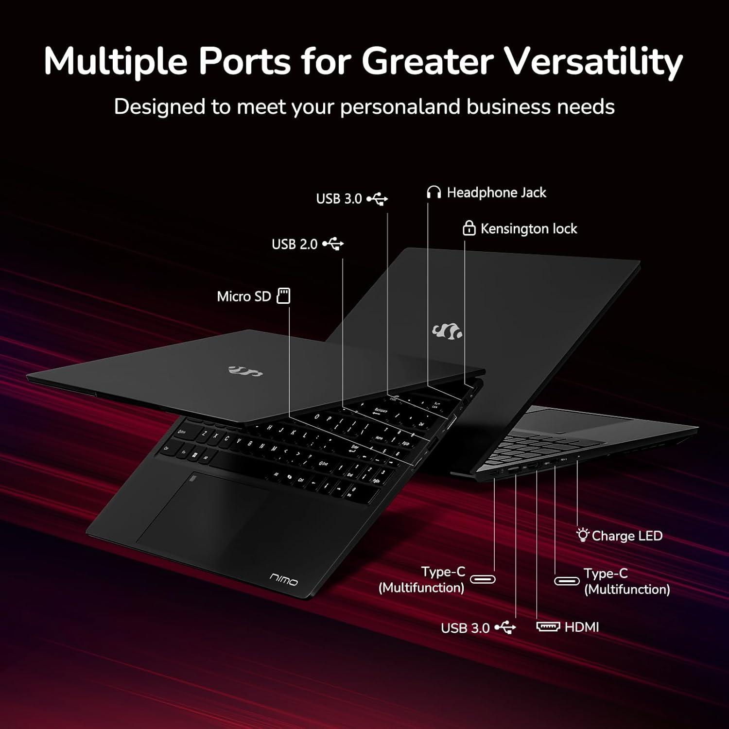 imageNIMO 156quot IPS FHDGamingLaptop 8 Cores AMD Ryzen 7 6800H 32GB DDR5 RAM 1TB SSD Beat i712700H Up to 47GHz AMD Radeon 680M GPUComputer with 100W TypeC Backlit Keyboard Fingerprint BlueBlack