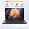 image156FHDLaptop StudentLaptop 16GB RAM 256GB SSD Intel Pentium QuadCore N100 Processor Up to 34GHz Backlit Keyboard Fingerprint WiFi 6 BT52 BusinessLaptop 2 Years Warranty Windows 11 LaptopSpace Gray
