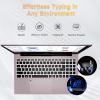 image156FHDLaptop StudentLaptop 16GB RAM 256GB SSD Intel Pentium QuadCore N100 Processor Up to 34GHz Backlit Keyboard Fingerprint WiFi 6 BT52 BusinessLaptop 2 Years Warranty Windows 11 LaptopRose Gold