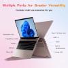 imageNIMO 156 IPS FHDLaptop 16GB RAM 1TB SSD Intel Pentium Quad Core N100 Computer with Backlit Keyboard Fingerprint Beat to i31115G4 Up to 34GHz Laptops for Student Win 11 Rose GoldRose Gold