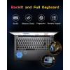 imageNIMO 156 IPS FHDLaptop 16GB RAM 1TB SSD Intel Pentium Quad Core N100 Computer with Backlit Keyboard Fingerprint Beat to i31115G4 Up to 34GHz Laptops for Student Win 11 Rose GoldNatural Silver