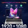 imageNIMO 156 IPS FHDLaptop 16GB RAM 1TB SSD Intel Pentium Quad Core N100 Computer with Backlit Keyboard Fingerprint Beat to i31115G4 Up to 34GHz Laptops for Student Win 11 Rose GoldScarlet Red
