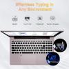 imageNIMO 156 inch Laptop FHD AMD Ryzen 5 3500U 8GB RAM 256GB SSD Windows 11 Backlit Keyboard Fingerprint Reader 65W PD Lightweight Computer for Work and Student Classic SilverRose