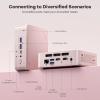 imageNIMO Mini PC Desktop 16GB RAM 1TB SSD 12th Gen N100Beat i3 1115G4 Mini Desktop Computers with USB32 BT52 WiFi 6 4K TripleMonitor Display Micro Computer for Student Home OfficePink