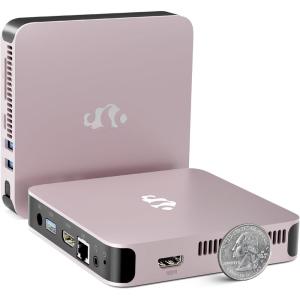 imageMini PC Desktop Desktop PC Pentium 12th Gen N100 Up to 34GHz 16GB RAM 512GB SSD NUC 4K Triple Display USB32 TypeC WiFi6 BT52 VESA Compact and Light for Home Office Education
