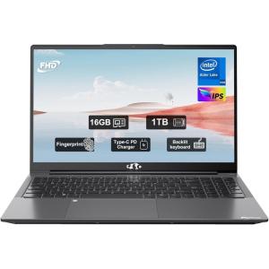 imageNIMO 156 FHD IPS Intel 12th Gen N100 CPUBeat i3 1115G4 16 GB DDR4 RAM 1TB SSD WiFi 6 HDMI 65W TypeC SD Card Reader Fingerprint Backbit Keyboard Windows 11Renewed