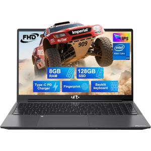 imageNIMO 156 IPS FHDLaptop 16GB RAM 1TB SSD Intel Pentium Quad Core N100 Computer with Backlit Keyboard Fingerprint Beat to i31115G4 Up to 34GHz Laptops for Student Win 11 BlueGray