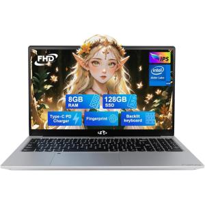 imageNIMO 156 IPS FHDLaptop 16GB RAM 1TB SSD Intel Pentium Quad Core N100 Computer with Backlit Keyboard Fingerprint Beat to i31115G4 Up to 34GHz Laptops for Student Win 11 BlueSilver