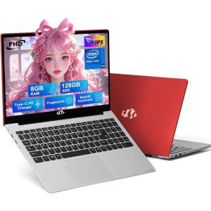 imageNIMO 156 IPS FHDLaptop 16GB RAM 1TB SSD Intel Pentium Quad Core N100 Computer with Backlit Keyboard Fingerprint Beat to i31115G4 Up to 34GHz Laptops for Student Win 11 BlueRed
