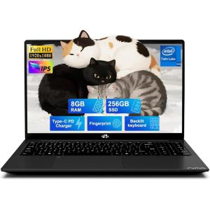 imageNIMO 156quot FHD Laptop Computer Intel Pentium N150 Beat i31115G4 4Core Up to 34GHz Laptop with Backlit Keyboard 65W GaN TypeC Fingerprint 8GB RAM 256GB SSD for HomeStudent and BusinessBlack