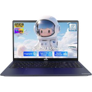 imageNIMO 156quot IPS FHDBusinessLaptop Intel 6 Core i31215U 8GB RAM 256GB SSD Beat i51135G7 Up to 44GHz Computer with Backlit Keyboard Fingerprint 65W Type C WiFi 6 Numpad Win 11