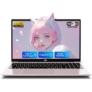 imageNIMO 156quot Student Laptop 16GB RAM 1TB SSD Intel Pentium N150 Beat i31115G4 4Core Up to 34GHz FHD Laptop with Backlit Keyboard 65W GaN TypeC Fingerprint for Business and College StudentsRose Gold