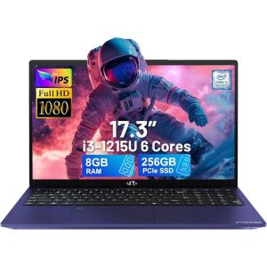 imageNIMO 173 FHDLaptop Intel 6Cores i31215U 32GB RAM 1TB SSD Beat i51135G7 Up to 44GHz 65W TypeC Fingerprint Backlit Keyboard IPS Business Computer WiFi 6 Win 11Blue
