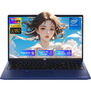 imageNIMO 173quot FHD IPS StudentLaptopComputer  16GB RAM 1TB SSD Intel Pentium 4 Cores N100Beat to i31115G4 Up to 34GHz 65W TypeC 2 Years Warranty Fingerprint Backlit Keyboard WiFi 6 BT52Blue