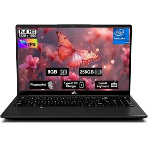 imageNIMO 156quot IPS FHDStudentLaptop 16GB RAM 1TB SSD Intel N150Beat i310110U Up to 36GHz Computer with 65W TypeC Fingerprint Backlit Keyboard WiFi 6 BT52 for Business and HomeBlack