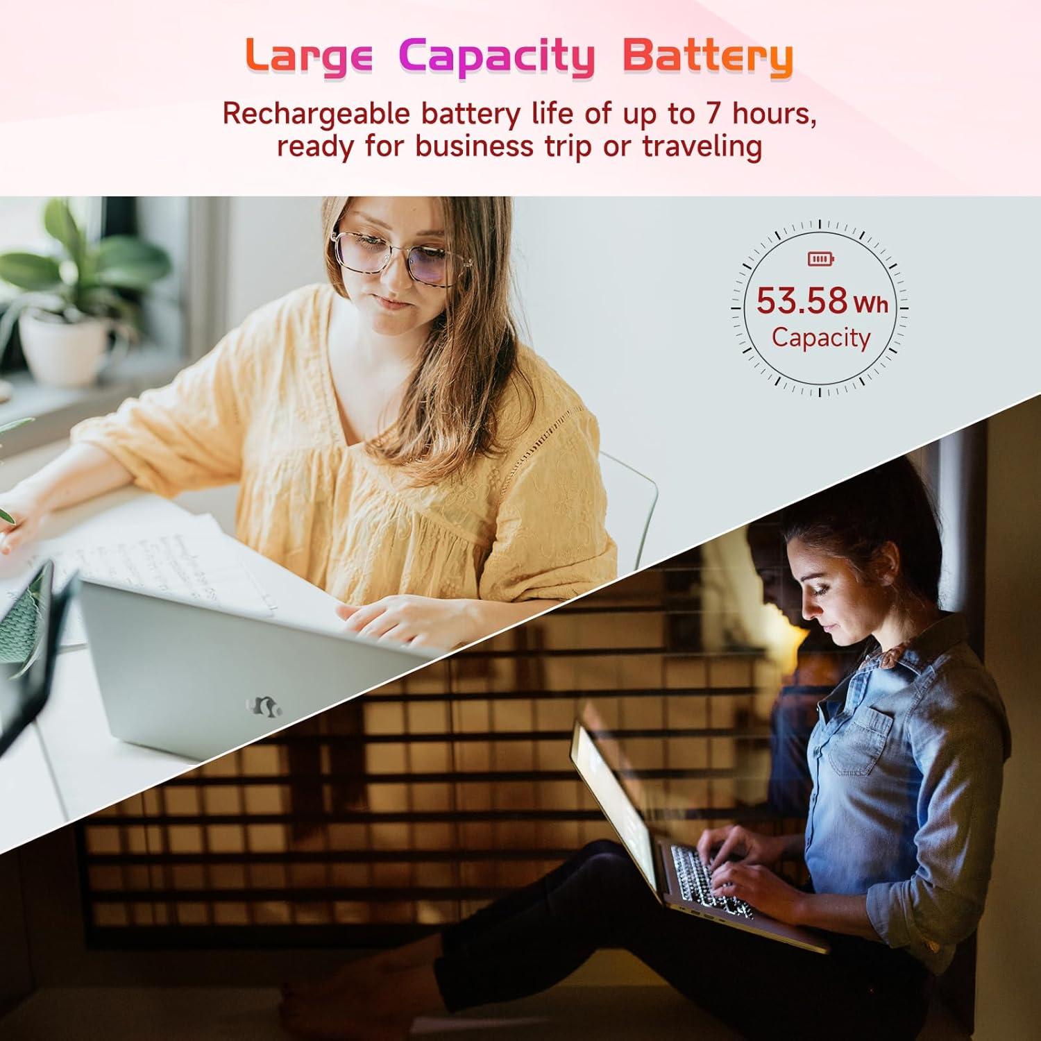 imageNIMO 173quot IPS FHDLaptop Intel 6 Cores I31215U 16GB RAM 1TB SSD Beat R5 7520U Up to 44GHz StudentComputer with 65W Type C Backlit Keyboard Fingerprint for Home and BusinessRose Gold