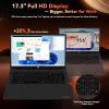 imageNIMO 173quot GamingLaptop AMD R7 7735HS 8C16T Beats i712650H 16GB DDR5 RAM 512GB SSD Computer with Radeon 680M 100W TypeC WiFi 6E 75Wh Battery Fingerprint Backlit Keyboard for BusinessBlack