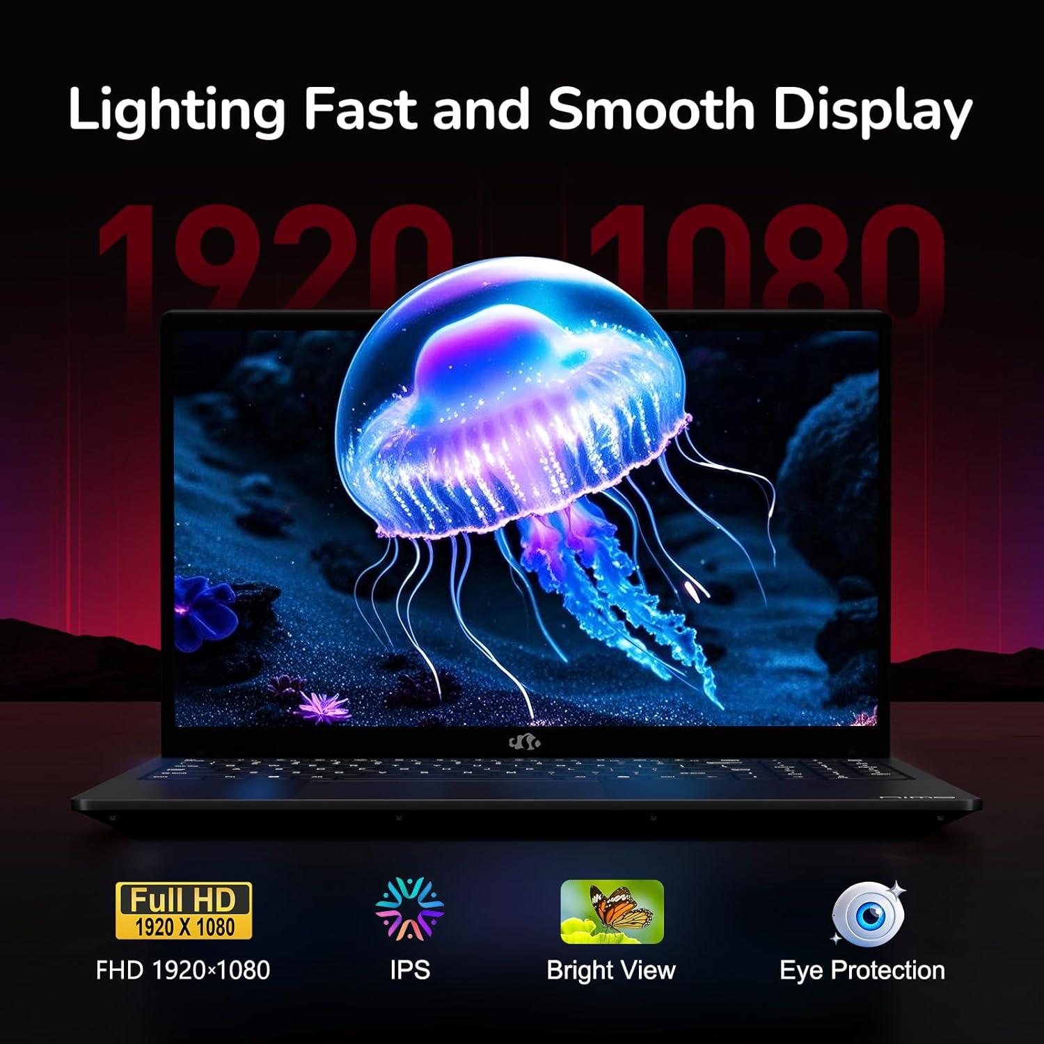 imageNIMO 156quot IPS FHDGamingLaptop 8 Cores AMD Ryzen 7 6800H 32GB DDR5 RAM 1TB SSD Beat i712700H Up to 47GHz AMD Radeon 680M GPUComputer with 100W TypeC Backlit Keyboard FingerprintBlack