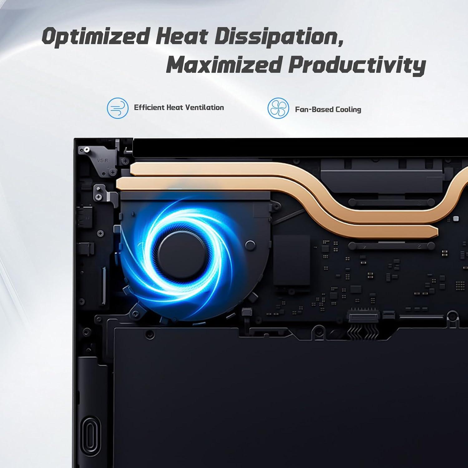 imageNIMO 156quot IPS FHDStudentLaptop 16GB RAM 512GB SSD Intel N150Beat to i310110U 4 Cores Up to 36GHz Computer with 2 Years Warranty 65W TypeC Fingerprint Backlit Keyboard WiFi 6 BT52Gray