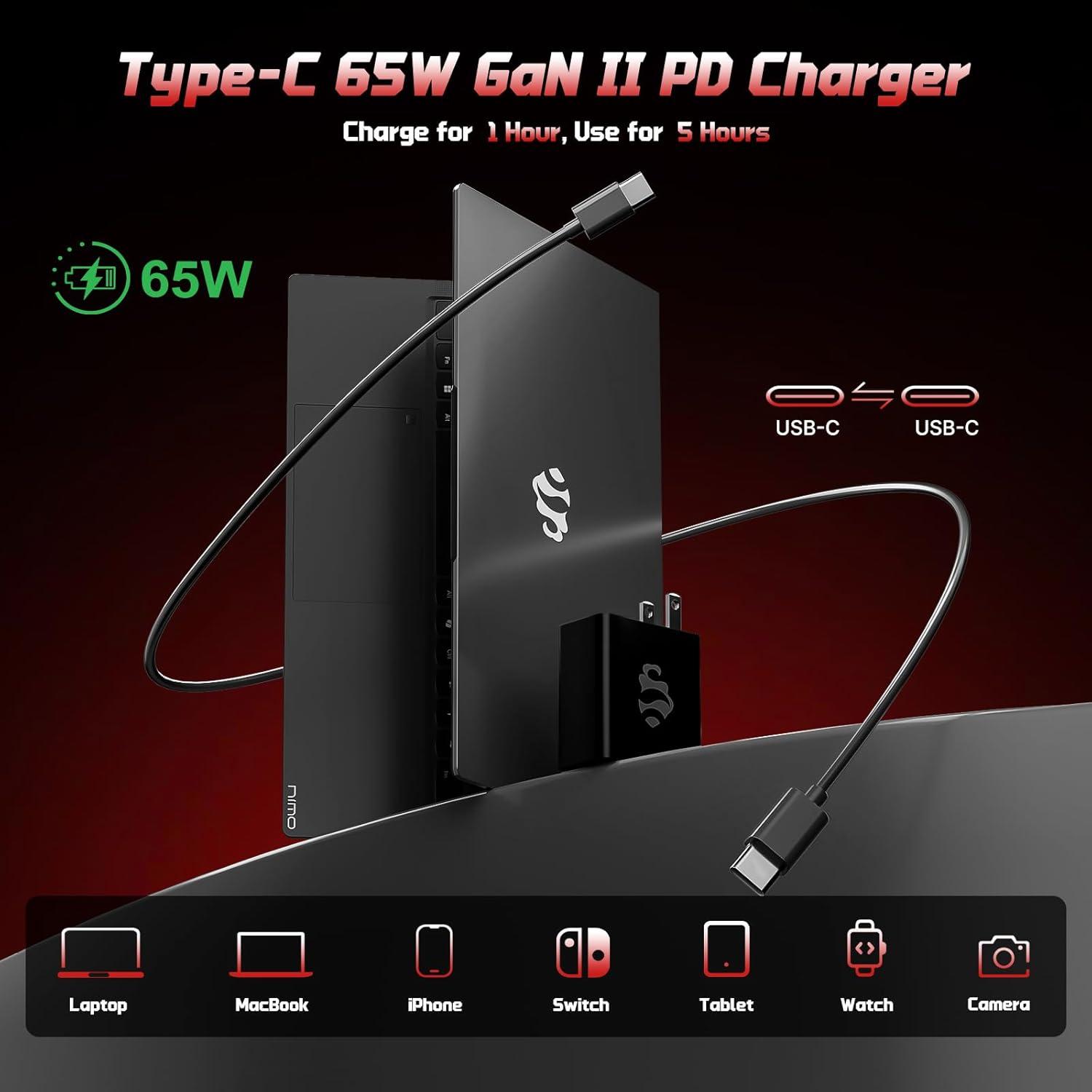 imageNIMO 156quot IPS FHDStudentLaptop 16GB RAM 512GB SSD Intel N150Beat to i310110U 4 Cores Up to 36GHz Computer with 2 Years Warranty 65W TypeC Fingerprint Backlit Keyboard WiFi 6 BT52Black