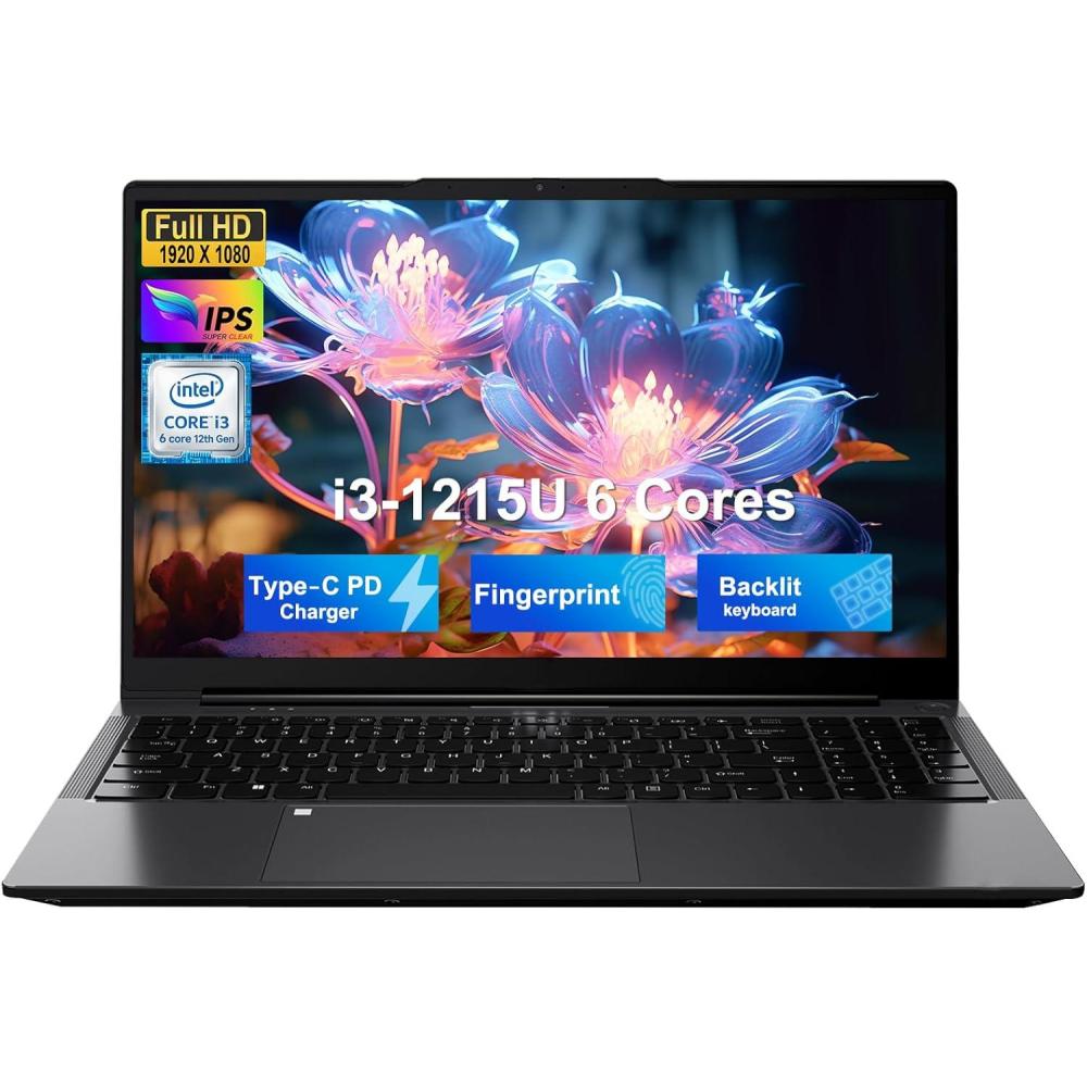 imageNIMO 156quot FHD IPS StudentLaptopComputer  Intel Core i31215UBeat i51135G7 6 Cores Up to 44GHz 8GB RAM 256GB SSD 65W TypeC 2 Years Warranty Fingerprint Backlit Keyboard WiFi 6 BT52Warm Gray