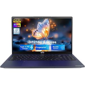 imageNIMO 156quot FHD IPS StudentLaptopComputer  Intel Core i31215UBeat i51135G7 6 Cores Up to 44GHz 8GB RAM 256GB SSD 65W TypeC 2 Years Warranty Fingerprint Backlit Keyboard WiFi 6 BT52Sky Blue