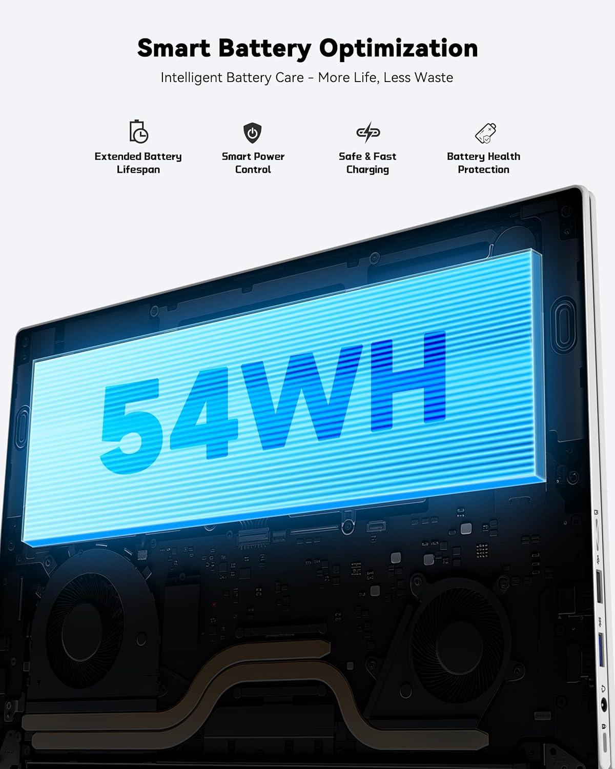 image156 IPS FHDLaptop 16GB RAM 512GB SSD AMD Ryzen 5Beat i51135G7 4 Cores Up to 37GHz Student Computer with 65W TypeC 2 Years Warranty Fingerprint Backlit Keyboard BT52 Numpad BlackBlack