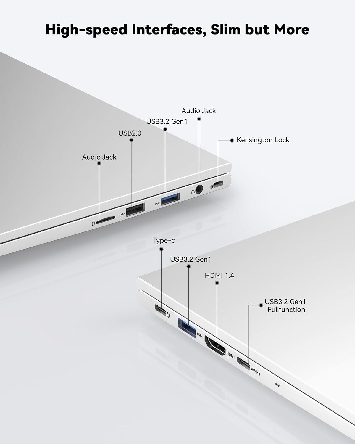 image156 IPS FHDLaptop 32GB RAM 1TB SSD AMD Ryzen 5Beat i51135G7 4 Cores Up to 37GHz Student Computer with 65W TypeC 2 Years Warranty Fingerprint Backlit Keyboard BT52 Numpad for HomeBlack