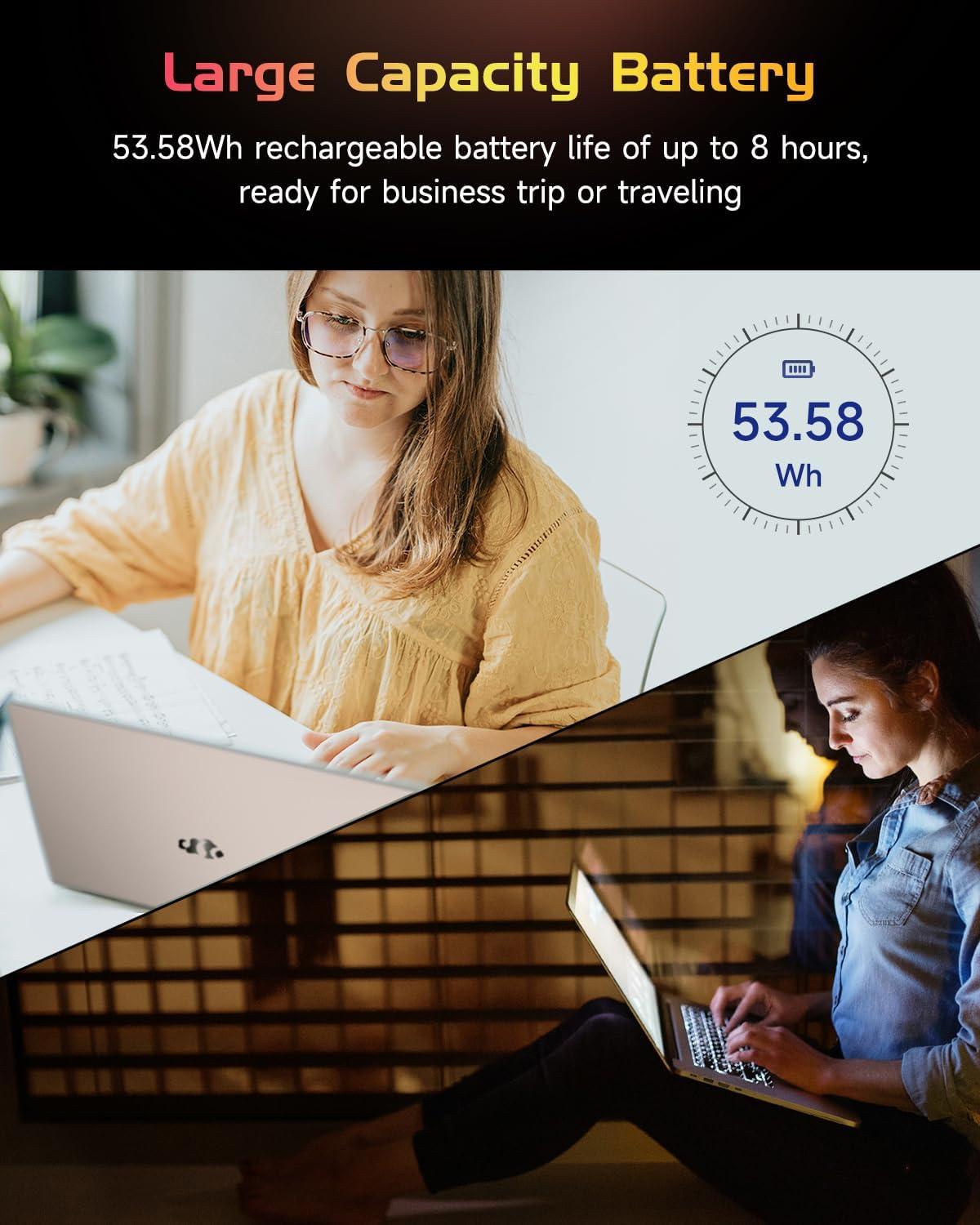 imageNIMO 156quot IPS FHDLaptop Intel Pentium Quad Core N100 16GB RAM 512GB SSD Beat i31115G4 Up to 34GHz Computer with Backlit Keyboard Fingerprint TypeC Charger WiFi 6 BT52 for Student and HomeRose Gold