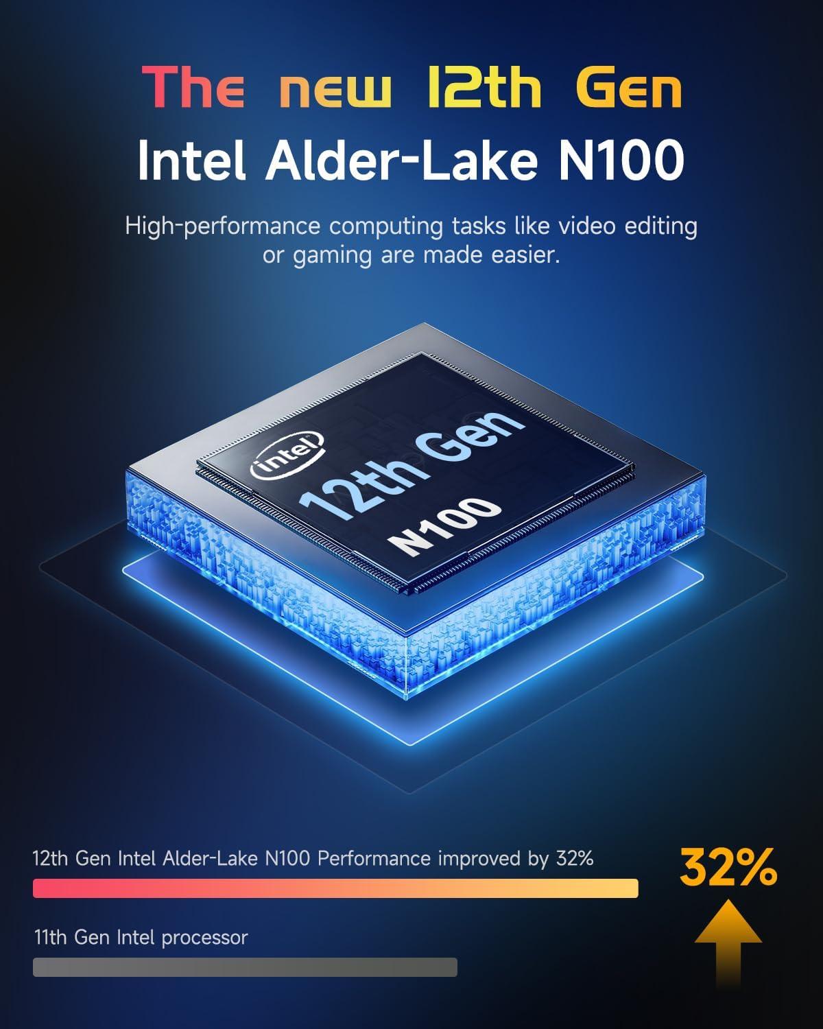 imageNIMO 156quot IPS FHDLaptop Intel Pentium Quad Core N100 16GB RAM 512GB SSD Beat i31115G4 Up to 34GHz Computer with Backlit Keyboard Fingerprint TypeC Charger WiFi 6 BT52 for Student and HomeDale Blue