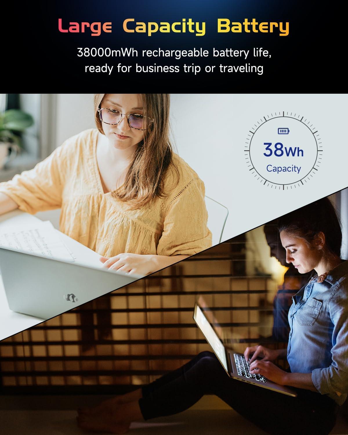 imageNIMO 156quot IPS FHDLaptop Intel Pentium Quad Core N100 16GB RAM 512GB SSD Beat i31115G4 Up to 34GHz Computer with Backlit Keyboard Fingerprint TypeC Charger WiFi 6 BT52 for Student and HomeNatural Silver