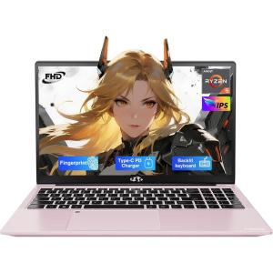 image156 IPS FHDLaptop 16GB RAM 512GB SSD AMD Ryzen 5Beat i51135G7 4 Cores Up to 37GHz Student Computer with 65W TypeC 2 Years Warranty Fingerprint Backlit Keyboard BT52 Numpad BlackRose Gold