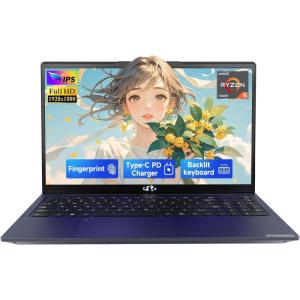imageNIMO 156quot IPS FHDGamingLaptopAMD Ryzen 5 6600H 32GB DDR5 RAM 1TB SSD Beat i71165G7 6 Cores Up to 45GHz AMD Radeon 660M GPUComputer with 100W TypeC Backlit Keyboard FingerprintBlue