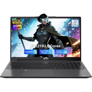imageNIMO 156quot IPS FHDStudentLaptop Intel 6 Core I31215U 8GB RAM 512GB SSDBeats i51135G7 Up to 44GHz ComputerLaptop with 67w Type C Backlit KeyboardFingerprint for Home and BusinessGray