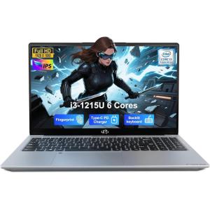 imageNIMO 156quot IPS FHDStudentLaptop Intel 6 Core I31215U 8GB RAM 512GB SSDBeats i51135G7 Up to 44GHz ComputerLaptop with 67w Type C Backlit KeyboardFingerprint for Home and BusinessSiilver