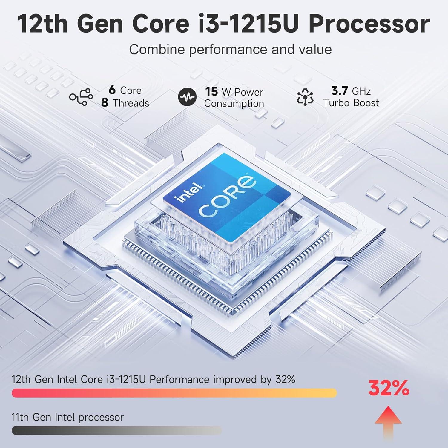 imageNIMO 156quot IPS FHDLaptop Intel Core I3 8GB RAM 256GB SSD Beats i51135G7 Up to 44GHz Student Computer with 65W Type C Backlit Keyboard Fingerprint for Home and BusinessGray
