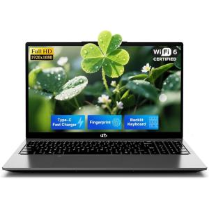 imageNIMO 156quot IPS FHDStudentLaptop 16GB RAM 512GB SSD N150Beat to i310110U 4 Cores Up to 36GHz Computer with 2 Years Warranty 65W TypeC Fingerprint Backlit Keyboard WiFi 6 BT52Gray
