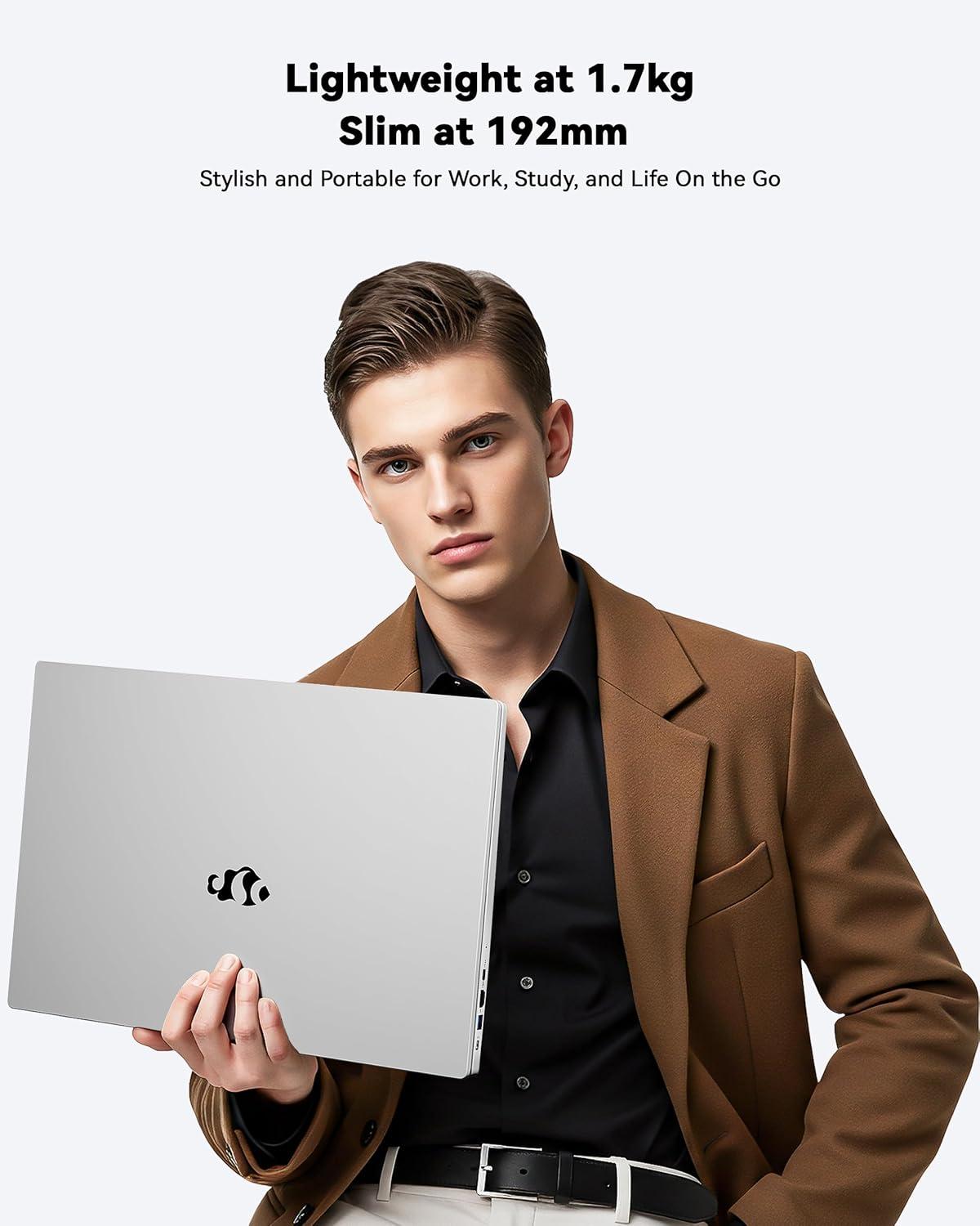 imageNIMO 156 IPS FHDLaptop 16GB RAM 1TB SSD AMD Ryzen 5Beat i51135G7 4 Cores Up to 37GHz Student Computer with 2 Years Warranty 65W TypeC Fingerprint Backlit Keyboard BT52 NumpadGray