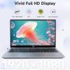 imageNIMO 156 IPS FHD Student Laptop Intel Core i31215U 32GB RAM 1TB SSDBeats i51135G7 Up to 44GHz Computer with 65W Type C 180 Open Angle Backlit KB WiFi 6 for Home and BusinessSilver