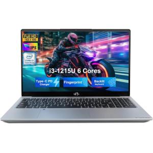 imageNIMO 156 FHD IPS StudentLaptopComputer  Intel Core i31215UBeat i51135G7 6 Cores Up to 44GHz 32GB RAM 1TB SSD 65W TypeC Charger 2 Years Warranty Fingerprint Backlit Keyboard WiFi 6Silvery