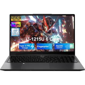 imageNIMO 156 FHD IPS StudentLaptopComputer  Intel Core i31215UBeat i51135G7 6 Cores Up to 44GHz 32GB RAM 1TB SSD 65W TypeC Charger 2 Years Warranty Fingerprint Backlit Keyboard WiFi 6Warm Gray