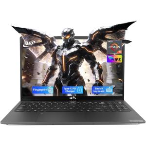 imageNIMO 156 IPS FHD Laptop 16GB RAM 512GB SSD AMD Ryzen 5Beat i51135G7 4 Cores Up to 37GHz Student Computer with 65W TypeC 2 Years Warranty Fingerprint Backlit Keyboard BT52 for HomeGray
