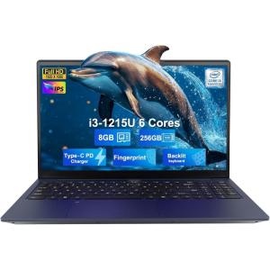 imageNIMO 156 IPS FHD Student Laptop Intel 6Core i31215U 16GB RAM 512GB SSD Beats R5 7520U Up to 44GHz TwoYear Warranty Backlit Keyboard Fingerprint WiFi 6 for Home amp BusinessBlue