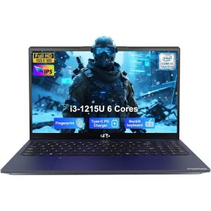 imageNIMO 156 IPS FHD Student Laptop Intel Core i31215U 32GB RAM 1TB SSDBeats i51135G7 Up to 44GHz Computer with 65W Type C 180 Open Angle Backlit KB WiFi 6 for Home and BusinessBlue