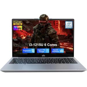 imageNIMO 156 IPS FHD Student Laptop Intel Core i31215U 32GB RAM 1TB SSDBeats i51135G7 Up to 44GHz Computer with 65W Type C 180 Open Angle Backlit KB WiFi 6 for Home and BusinessSilver