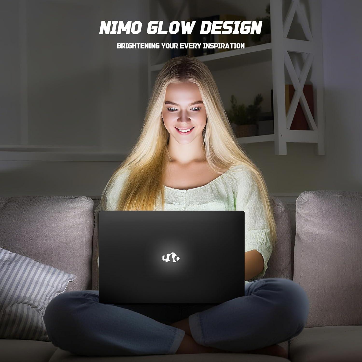 imageNIMO 156 IPS FHD Laptop 16GB RAM 512GB SSD Intel N150Beat to i310110U 4 Cores Up to 36GHz Computer with 2 Years Warranty 65W TypeC Fingerprint Backlit Keyboard WiFi 6 BT52Gray