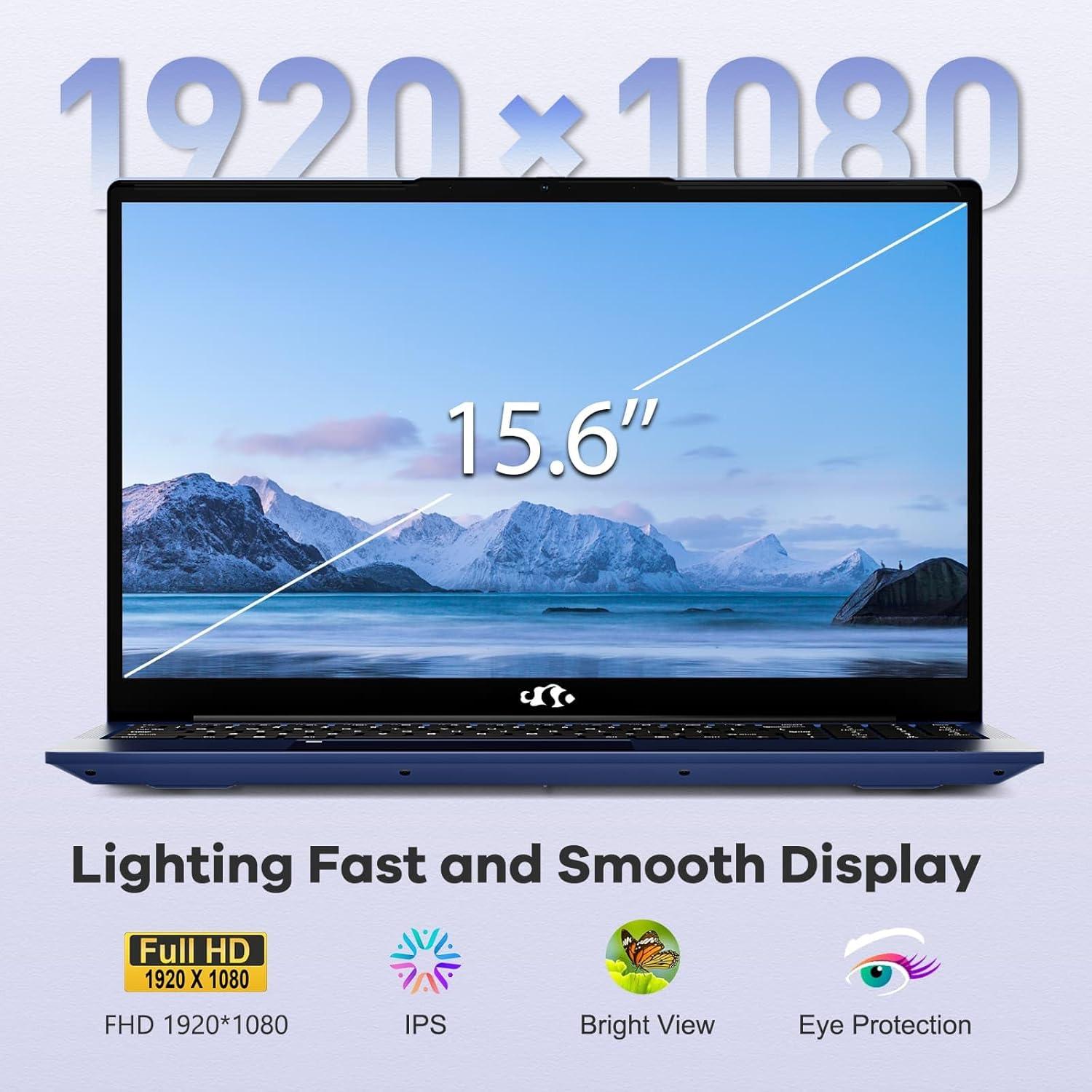 imageNIMO 156 IPS FHDGamingLaptopAMD Ryzen 5 6600H 16GB DDR5 RAM 1TB SSD Beat i51335U 6 Cores Up to 45GHz AMD Radeon 660M GPUComputer with 100W TypeC Backlit Keyboard FingerprintBlue
