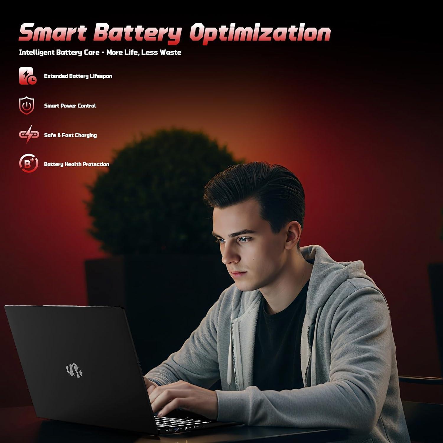 imageNIMO 156 IPS FHDLaptop 8GB RAM 256GB SSD AMD Ryzen 5Beat i51135G7 4 Cores Up to 37GHz Student Computer with 65W TypeC 2 Years Warranty Fingerprint Backlit Keyboard BT52 Numpad BlueBlack