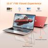 imageNIMO 156 FHD Laptop Computer Intel Pentium N150 Beat i31115G4 4Core Up to 36GHz Laptop with Backlit Keyboard 65W TypeC Charger Fingerprint 16GB RAM 256GB SSD for HomeStudent and BusinessVibrant Red